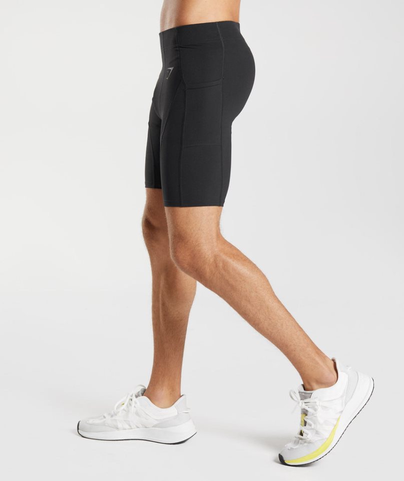 Men's Gymshark Control Baselayer Shorts Black | CA 153DA0